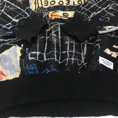 WACKOMARIA | ワコマリア × JEAN-MICHEL BASQUIAT(ジャン ミシェル・バスキア) CREW NECK SWEATER ( TYPE-1 ) セーター サイズ：L【倉吉店】