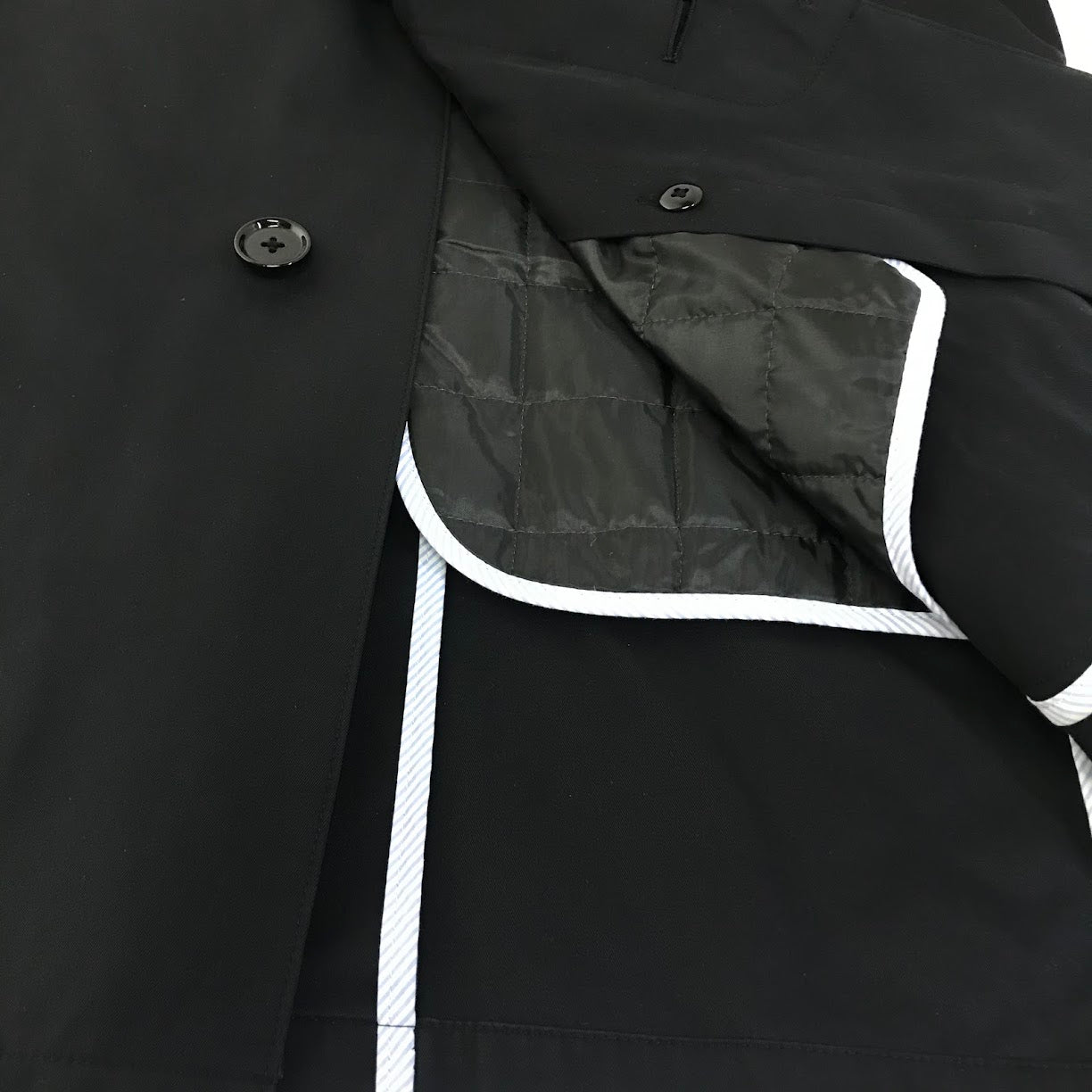 BEAMS | ビームス ライナー付きコート ステンカラーコート 4119-0012-277 ブラック サイズ：46【倉吉店】