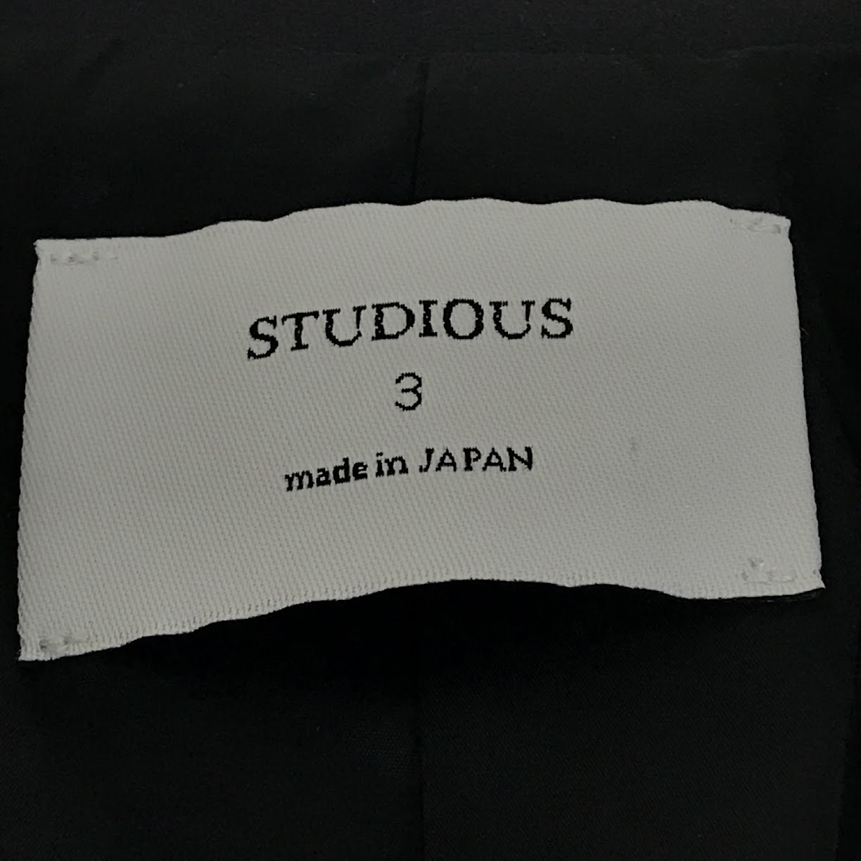 STUDIOUS | ステュディオス 4WAY ストレッチテーラードジャケット テーラードジャケット 107353006 ブラック サイズ：3【倉吉店】