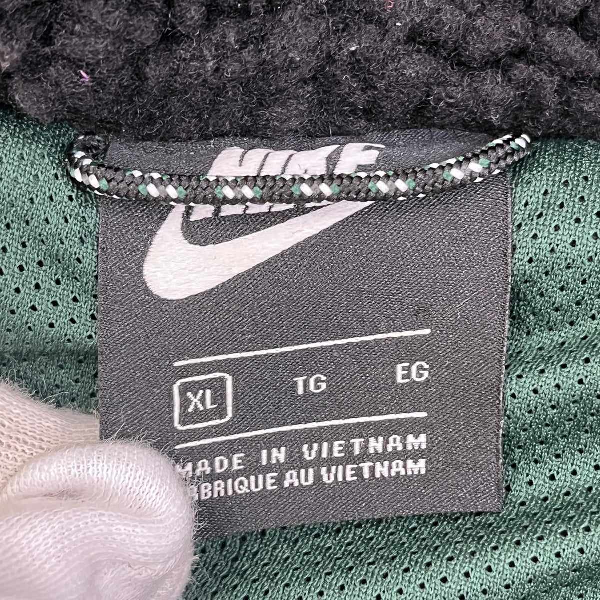 NIKE | ナイキ Heritage Boa Fleece Quilting ナイロンジャケット CU4447-010 ブラック サイズ：XL【加古川店】