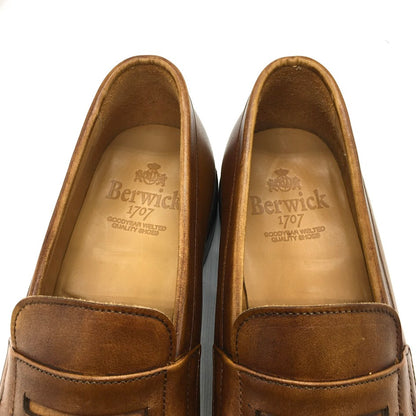 BERWICK | バーウィック コインローファー ローファー 4456 ブラウン 25cm【倉吉店】