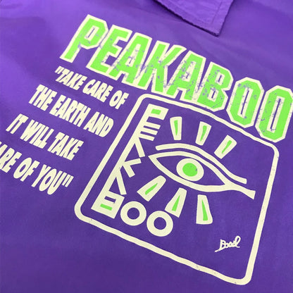 PEEKABOO｜ピーカブー コーチジャケット ナイロンジャケット パープル サイズ：L【倉吉店】