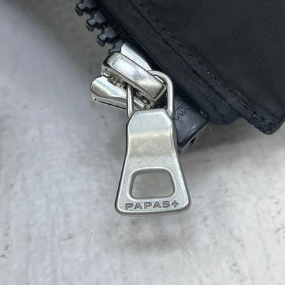 PAPAS ワッペン ダウンベスト d049cfv ブラック サイズ：L【加古川店】