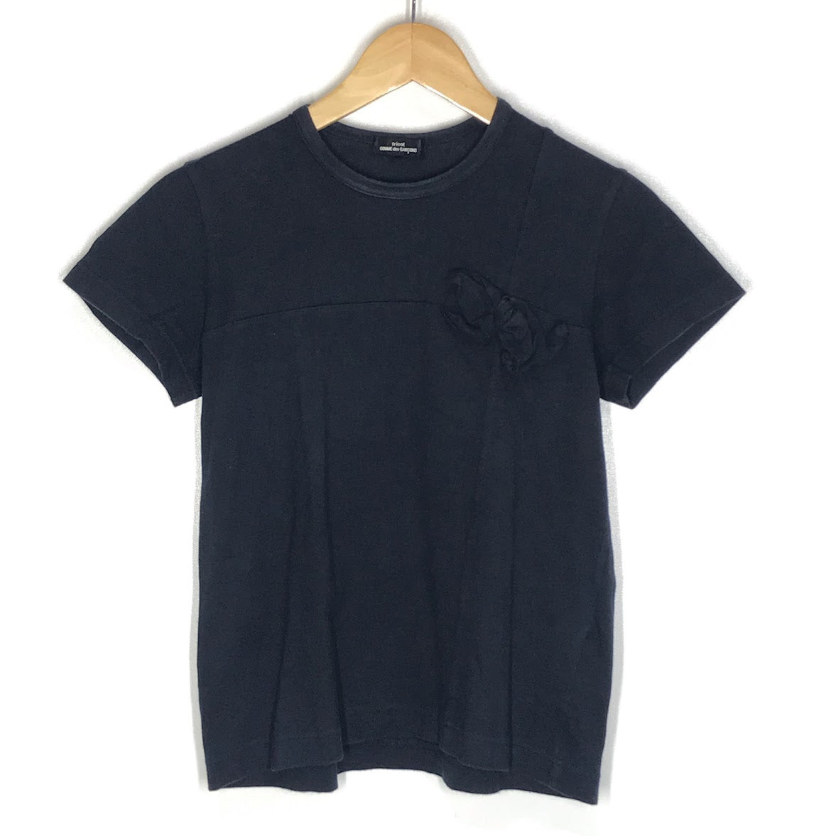 toricot COMME des GARCONS | トリココムデギャルソン リボン 半袖Ｔシャツ TI-T019/AD2011 ネイビー サイズ：M【倉吉店】