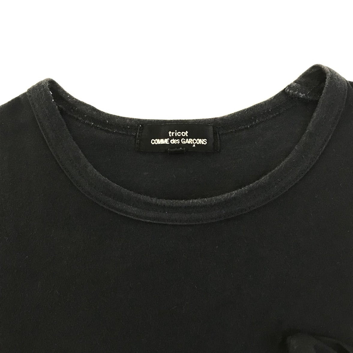 toricot COMME des GARCONS | トリココムデギャルソン リボン 半袖Ｔシャツ TI-T019/AD2011 ネイビー サイズ：M【倉吉店】
