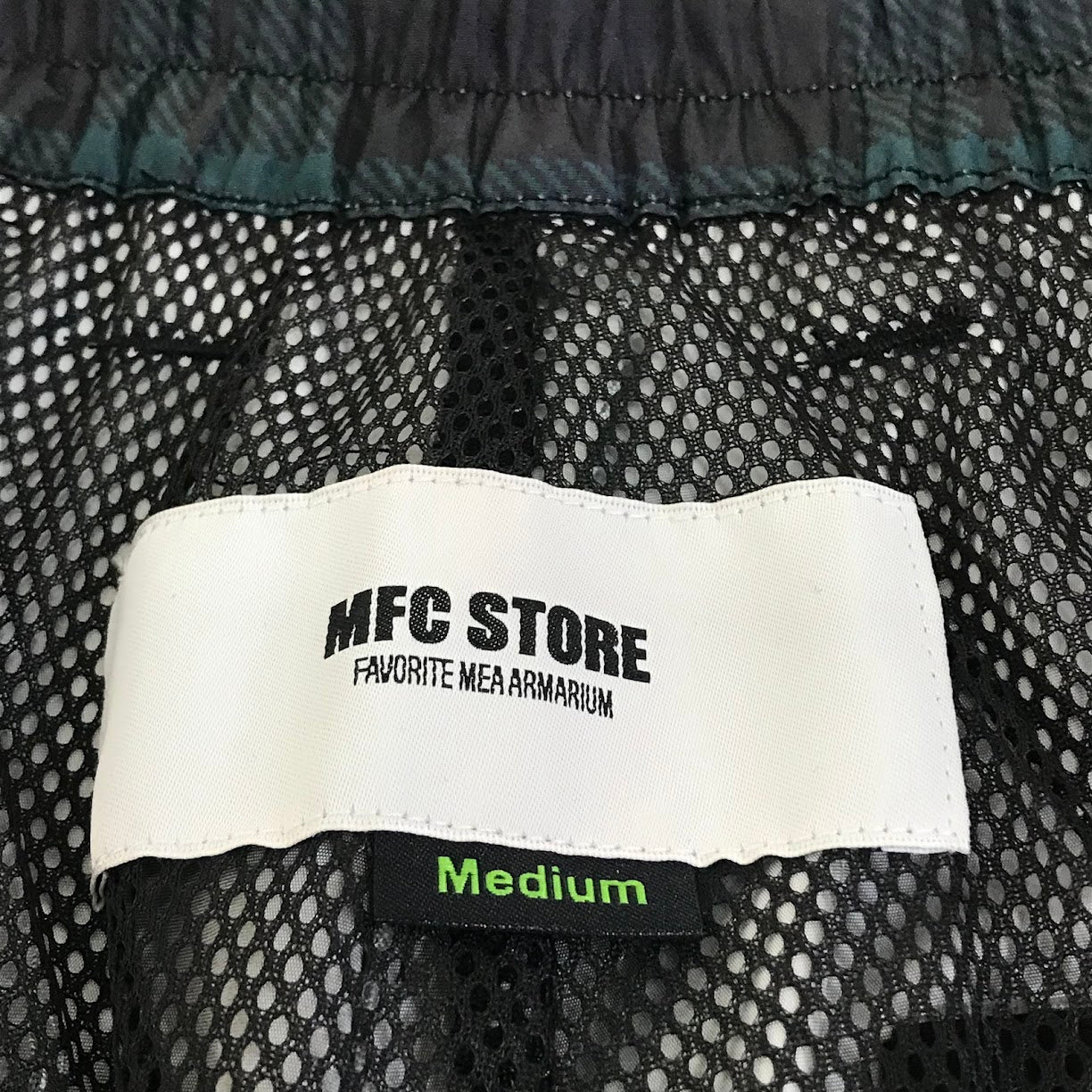 MFC STORE | エムエフシーストアー 「REGYUU」 WASHER NYLON PANTS ナイロンパンツ チェック柄 パンツ グリーン系 サイズ：M【倉吉店】