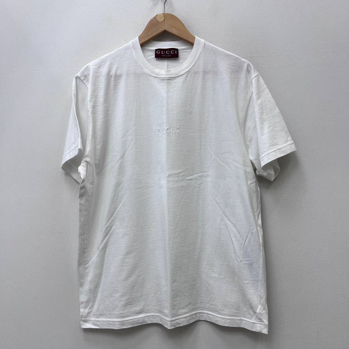 GUCCI | グッチ Embroidered cotton jersey T 24 半袖Ｔシャツ 796395 XJG9V ホワイト サイズ：M【加古川店】