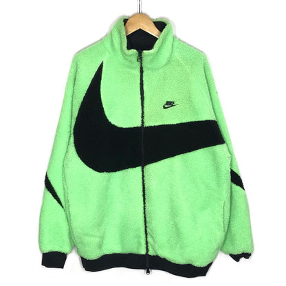 NIKE | ナイキ AS M NSW VW SWSH FULL ZIP JKT リバーシブル ボアジャケット ブルゾン BQ6546-350 ブラック×ライトグリーン サイズ：XXL【倉吉店】