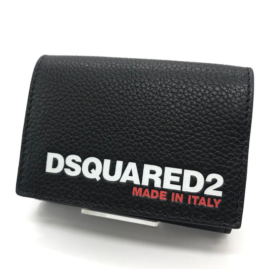 DSQUARED2 | ディースクエアード BOB TRI-FOLD WALLE コンパクトウォレット 三つ折り財布 S82WA0043 ブラック【倉吉店】