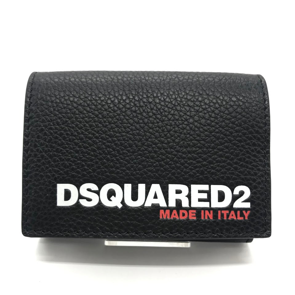 DSQUARED2 | ディースクエアード BOB TRI-FOLD WALLE コンパクトウォレット 三つ折り財布 S82WA0043 ブラック【倉吉店】