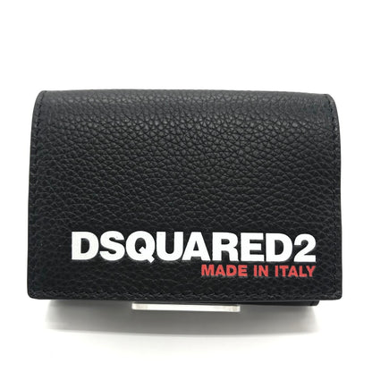 DSQUARED2 | ディースクエアード BOB TRI-FOLD WALLE コンパクトウォレット 三つ折り財布 S82WA0043 ブラック【倉吉店】