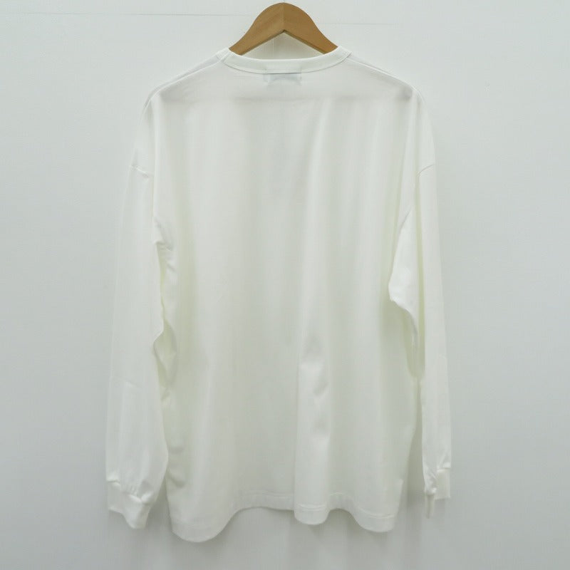 COOTIE | クーティー Oversized Print L/S Tee 長袖Ｔシャツ CTE-25A340 ホワイト サイズ：S【瀬戸大橋店】