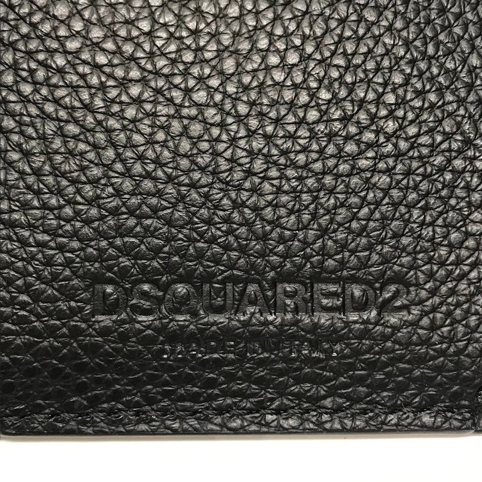 DSQUARED2 | ディースクエアード BOB TRI-FOLD WALLE コンパクトウォレット 三つ折り財布 S82WA0043 ブラック【倉吉店】