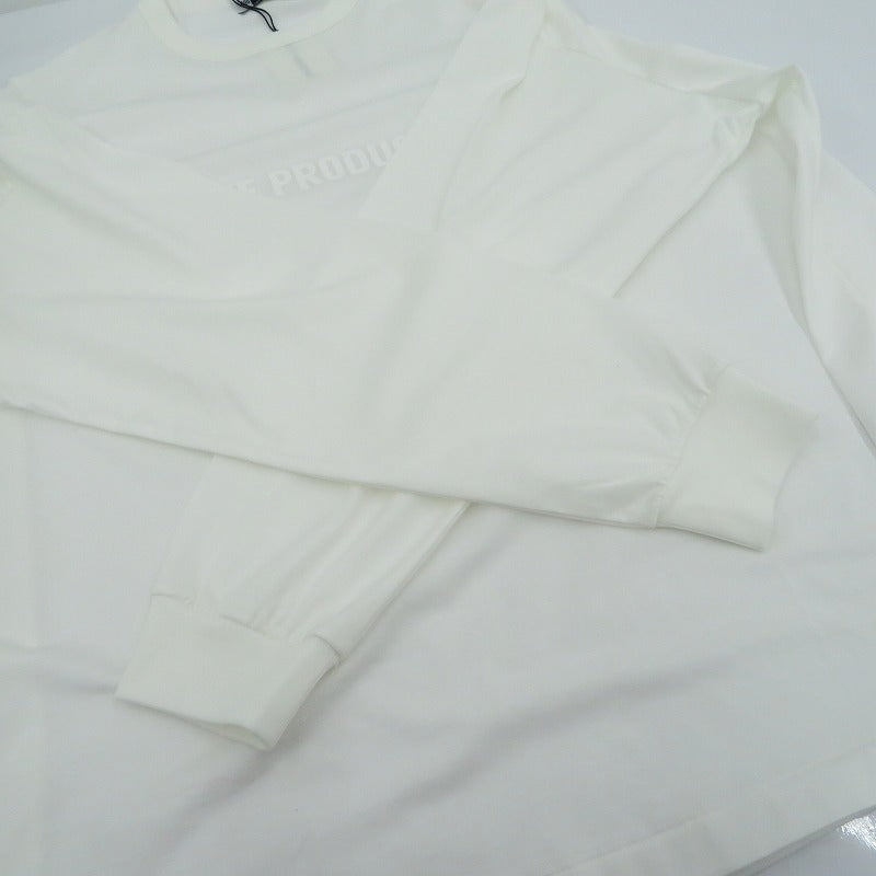 COOTIE | クーティー Oversized Print L/S Tee 長袖Ｔシャツ CTE-25A340 ホワイト サイズ：S【瀬戸大橋店】