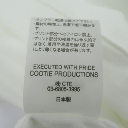 COOTIE | クーティー Oversized Print L/S Tee 長袖Ｔシャツ CTE-25A340 ホワイト サイズ：S【瀬戸大橋店】