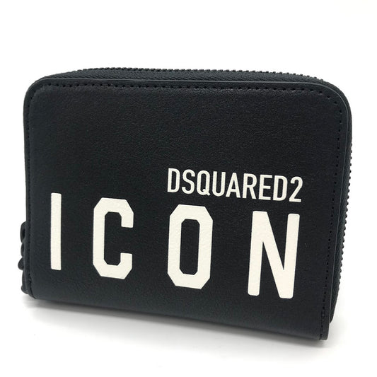 DSQUARED2 | ディースクエアード BE ICON CHAIN WALLET チェーン付き 二つ折り財布 長財布 S82WA0039 ブラック【倉吉店】