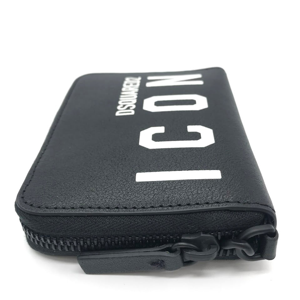 DSQUARED2 | ディースクエアード BE ICON CHAIN WALLET チェーン付き 二つ折り財布 長財布 S82WA0039 ブラック【倉吉店】