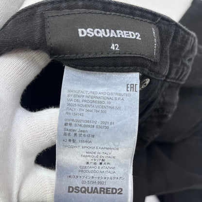 DSQUARED2 | ディースクエアード SKATER JEAN デニムパンツ S74LB0928 S30730 ブラック サイズ：42【加古川店】