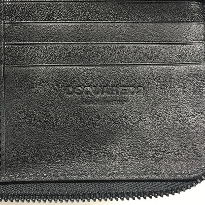 DSQUARED2 | ディースクエアード BE ICON CHAIN WALLET チェーン付き 二つ折り財布 長財布 S82WA0039 ブラック【倉吉店】