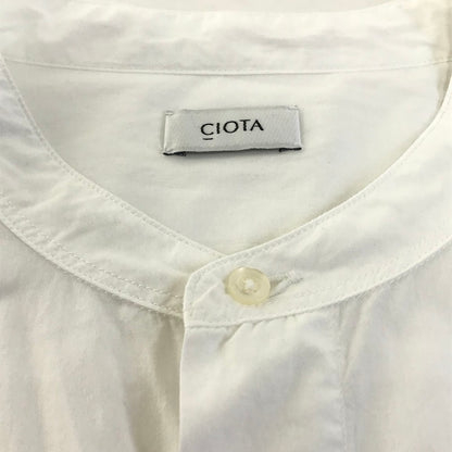 CIOTA(1LDKコーナー) | シオタ スビンコットンタイプライターバンドカラーシャツ 長袖シャツ SHLM-102M ホワイト【倉吉店】