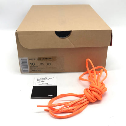 NIKE | ナイキ × OFF-WHITE (オフホワイト) AIR PRESTO THE 10 スニーカー AA3830-100 ホワイト 28cm【倉吉店】