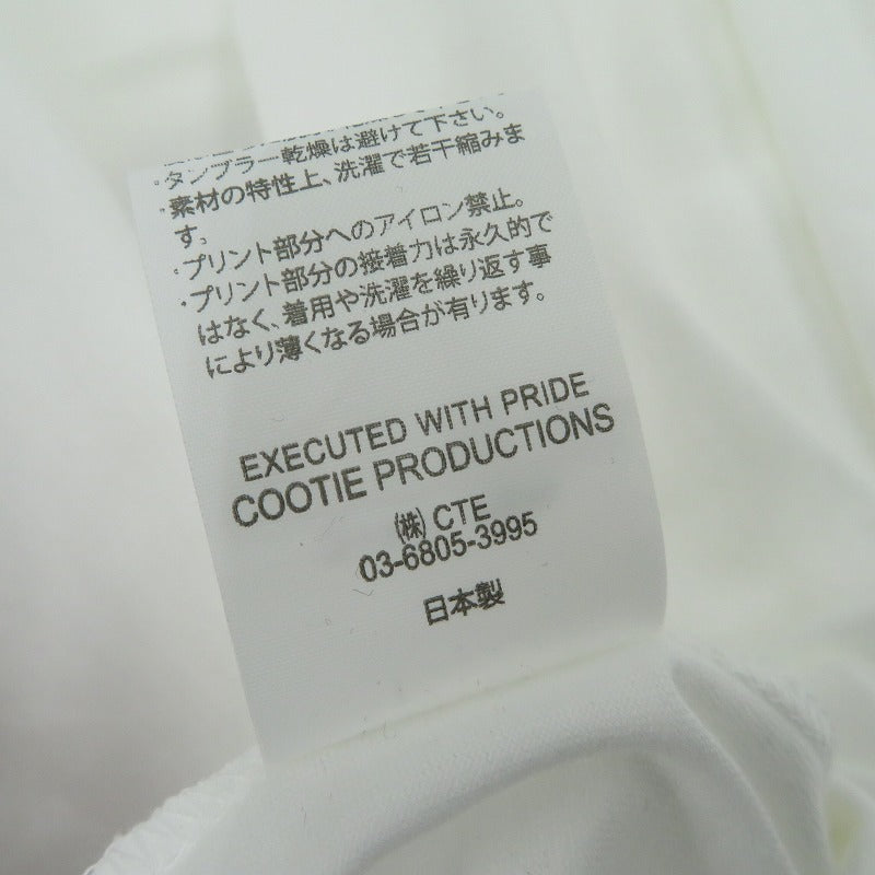 COOTIE | クーティー Oversized Print S/S Tee 半袖Ｔシャツ CTE-25A341 ホワイト サイズ：M【瀬戸大橋店】