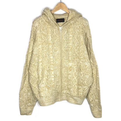 VOO | ヴォー MIX F.A.P KNIT JACKET ニットジャケット パーカー ベージュ【倉吉店】