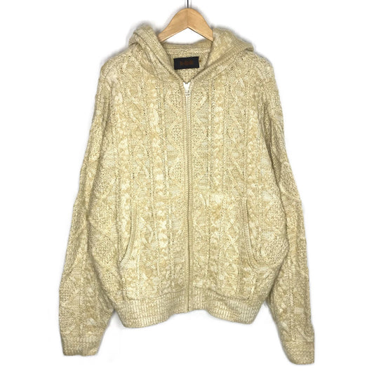 VOO | ヴォー MIX F.A.P KNIT JACKET ニットジャケット パーカー ベージュ【倉吉店】