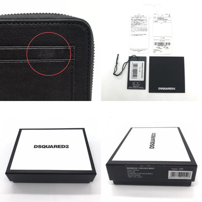 DSQUARED2 | ディースクエアード BE ICON CHAIN WALLET チェーン付き 二つ折り財布 長財布 S82WA0039 ブラック【倉吉店】