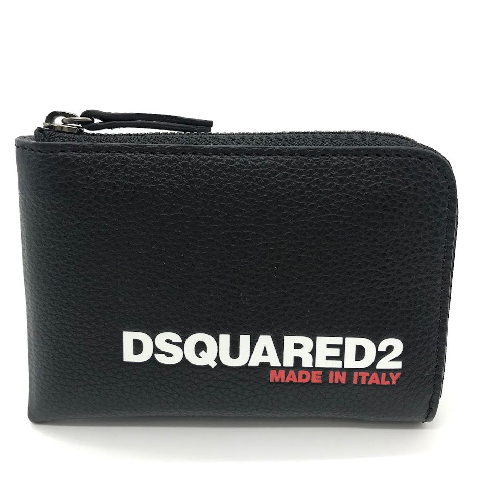 DSQUARED2 | ディースクエアード BOB ZIP WALLET L字ファスナー財布 コンパクトウォレット 長財布 S82WA0041 ブラック【倉吉店】