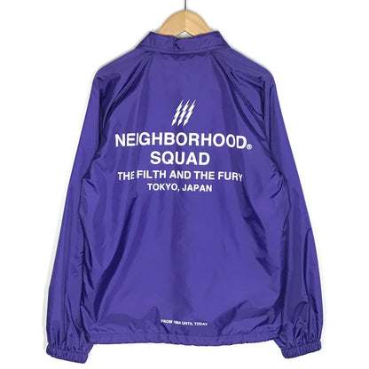 NEIGHBORHOOD | ネイバーフッド 19SS SQUAD コーチジャケット ナイロンジャケット 191TSNH-JKM01 パープル サイズ：S【倉吉店】