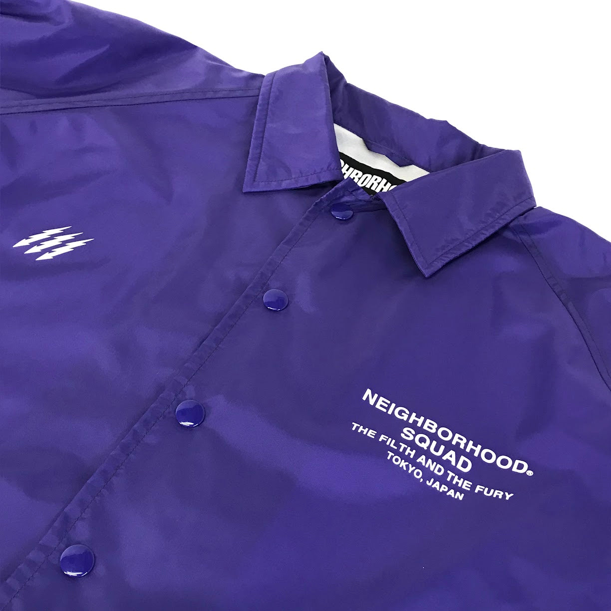NEIGHBORHOOD | ネイバーフッド 19SS SQUAD コーチジャケット ナイロンジャケット 191TSNH-JKM01 パープル サイズ：S【倉吉店】