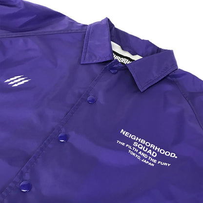 NEIGHBORHOOD | ネイバーフッド 19SS SQUAD コーチジャケット ナイロンジャケット 191TSNH-JKM01 パープル サイズ：S【倉吉店】
