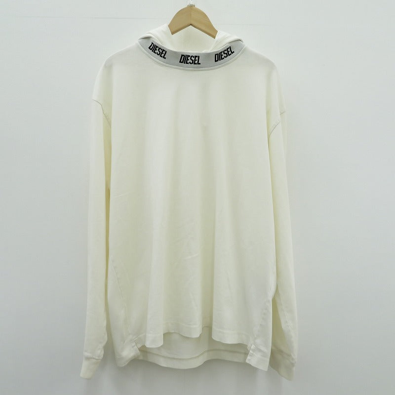 DIESEL | ディーゼル T-WAHOOD-E1 パーカー A06264 ホワイト サイズ：M【瀬戸大橋店】