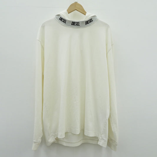 DIESEL | ディーゼル T-WAHOOD-E1 パーカー A06264 ホワイト サイズ：M【瀬戸大橋店】