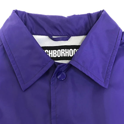 NEIGHBORHOOD | ネイバーフッド 19SS SQUAD コーチジャケット ナイロンジャケット 191TSNH-JKM01 パープル サイズ：S【倉吉店】