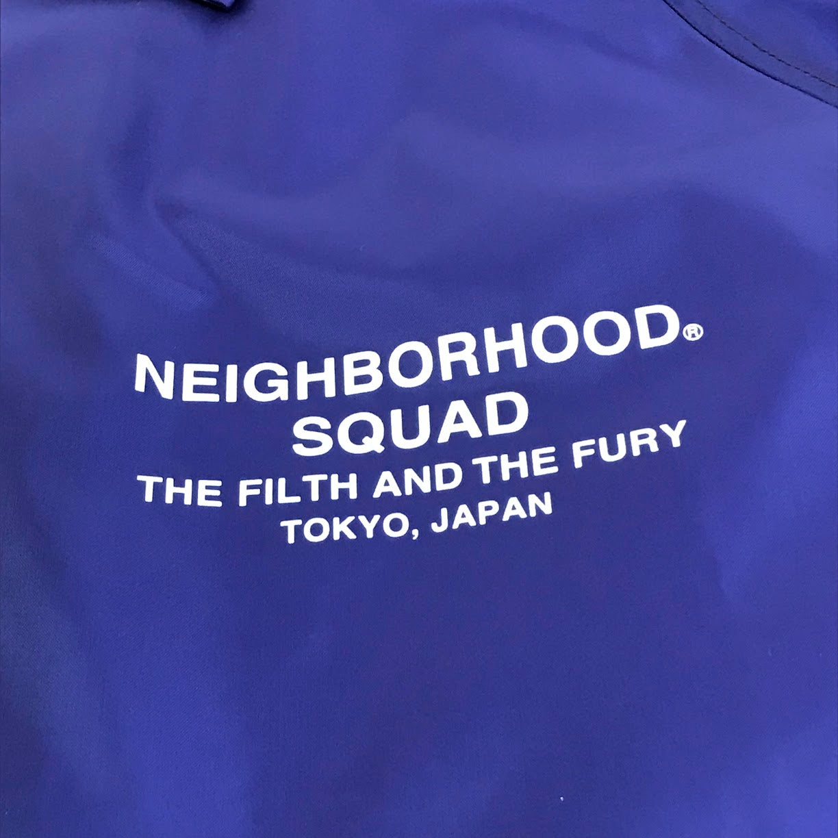 NEIGHBORHOOD | ネイバーフッド 19SS SQUAD コーチジャケット ナイロンジャケット 191TSNH-JKM01 パープル サイズ：S【倉吉店】