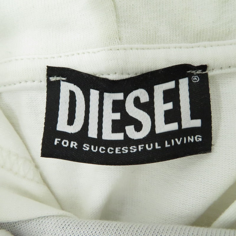 DIESEL | ディーゼル T-WAHOOD-E1 パーカー A06264 ホワイト サイズ：M【瀬戸大橋店】