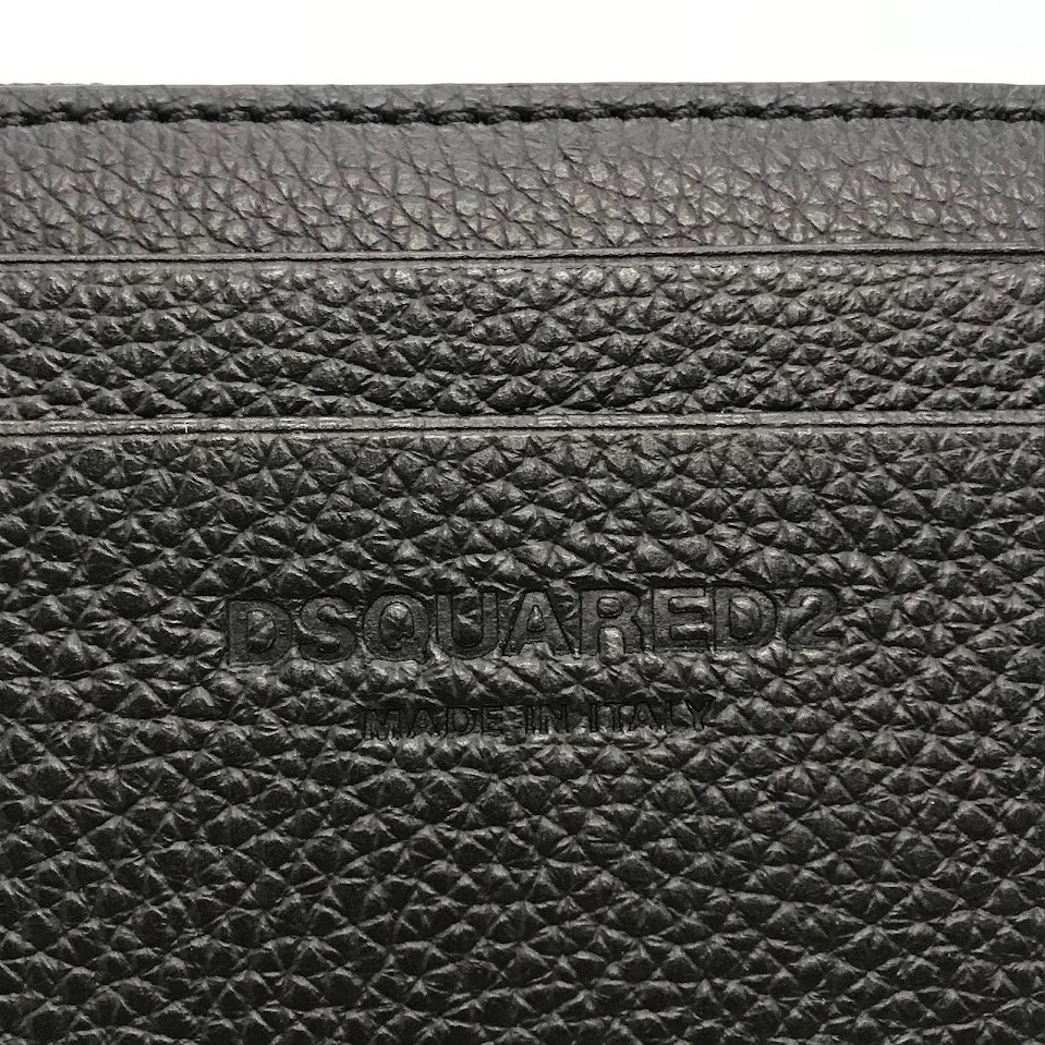DSQUARED2 | ディースクエアード BOB ZIP WALLET L字ファスナー財布 コンパクトウォレット 長財布 S82WA0041 ブラック【倉吉店】