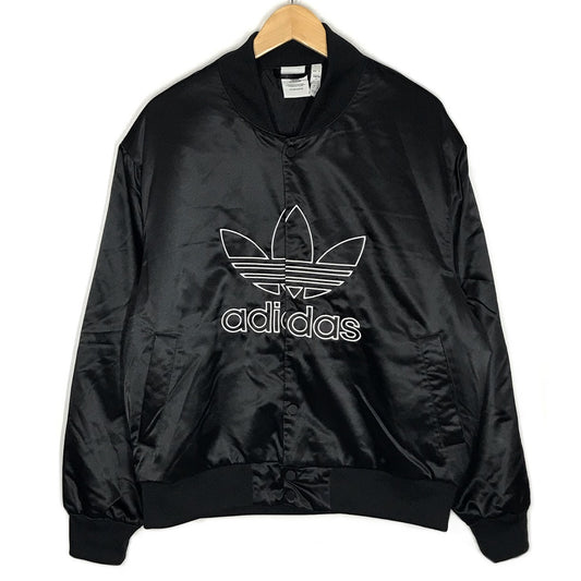 adidas Originals | アディダスオリジナルス ADICOLOR CLASSICS SATIN BOMBER JACKET ボンバージャケット ブルゾン H09165 ブラック【倉吉店】