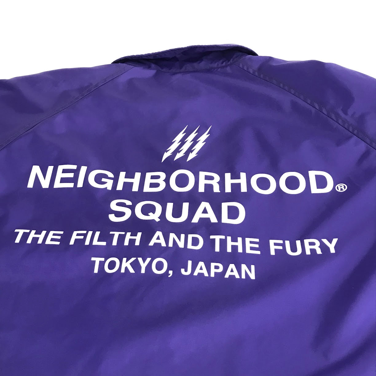 NEIGHBORHOOD | ネイバーフッド 19SS SQUAD コーチジャケット ナイロンジャケット 191TSNH-JKM01 パープル サイズ：S【倉吉店】
