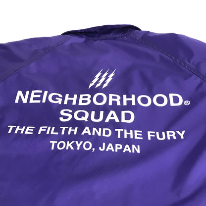 NEIGHBORHOOD | ネイバーフッド 19SS SQUAD コーチジャケット ナイロンジャケット 191TSNH-JKM01 パープル サイズ：S【倉吉店】