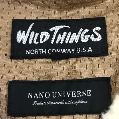 WILD THINGS | ワイルドシングス NANO UNIVERSE別注 ボアジャケット ブルゾン WT19437N-NU ベージュ サイズ：S【倉吉店】