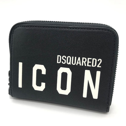 DSQUARED2 | ディースクエアード BE ICON CHAIN WALLET チェーン付き 二つ折り財布 長財布 S82WA0039 ブラック【倉吉店】