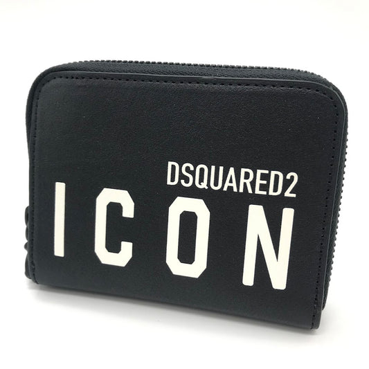DSQUARED2 | ディースクエアード BE ICON CHAIN WALLET チェーン付き 二つ折り財布 長財布 S82WA0039 ブラック【倉吉店】