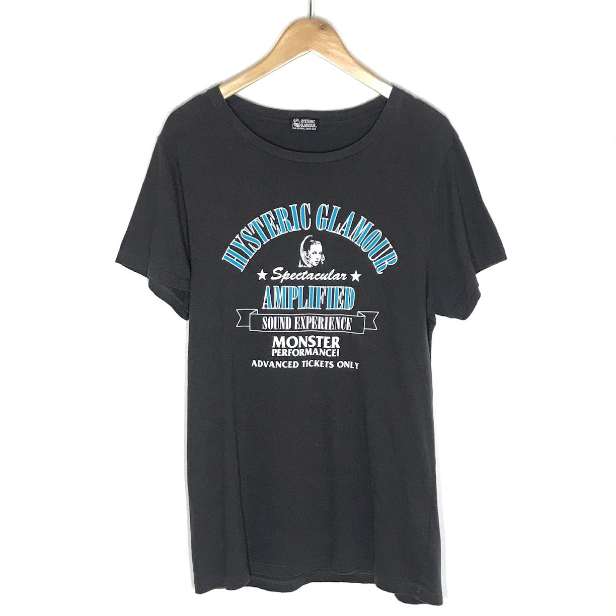 HYSTERIC GLAMOUR | ヒステリックグラマー HG SOUND EXPERIENCE 半袖Ｔシャツ 01211CT05 チャコールグレー サイズ：FreeSize【倉吉店】