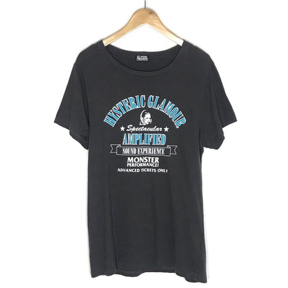 HYSTERIC GLAMOUR | ヒステリックグラマー HG SOUND EXPERIENCE 半袖Ｔシャツ 01211CT05 チャコールグレー サイズ：FreeSize【倉吉店】