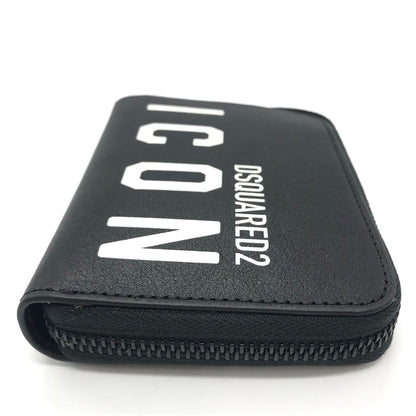 DSQUARED2 | ディースクエアード BE ICON CHAIN WALLET チェーン付き 二つ折り財布 長財布 S82WA0039 ブラック【倉吉店】