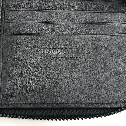 DSQUARED2 | ディースクエアード BE ICON CHAIN WALLET チェーン付き 二つ折り財布 長財布 S82WA0039 ブラック【倉吉店】