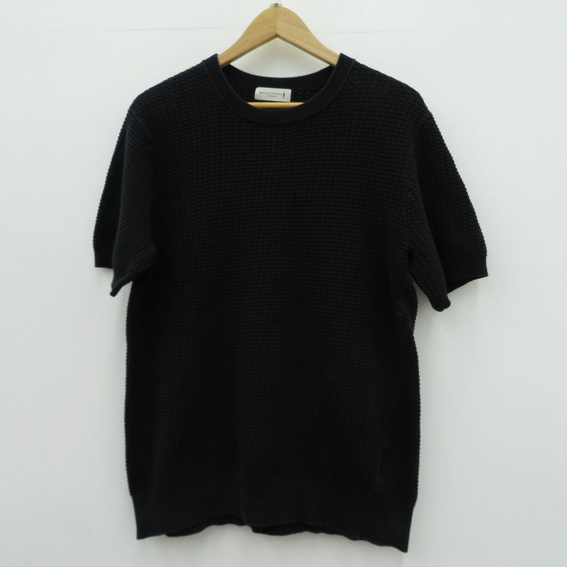 Mackintosh | マッキントッシュ 交編サマーニットTシャツ 半袖Ｔシャツ G1N50-103-09 ブラック サイズ：L【瀬戸大橋店】